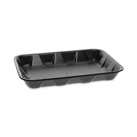Pactiv Supermarket Tray, No 4D1, 9.5 x 7 x 1.25, Black, PK500 PK 0TFB04D10000